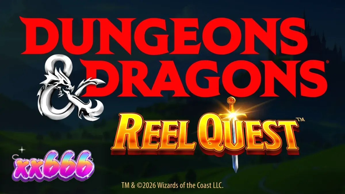 Cenário de castelo medieval e elementos de RPG no jogo Dungeons & Dragons Reel Quest